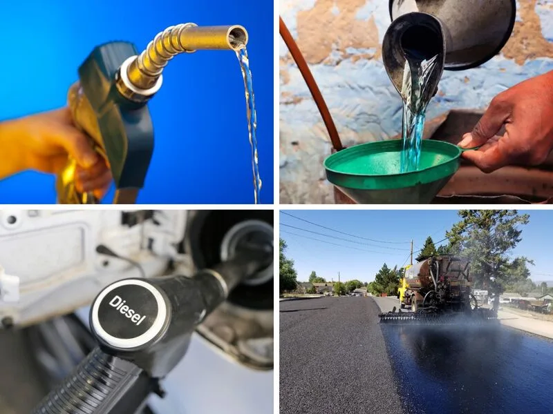 Từ dầu mỏ có thể tạo ra xăng, dầu diesel, dầu hỏa, khí hóa lỏng, dầu nhờn, nhựa đường, hóa chất cơ bản và parafin.